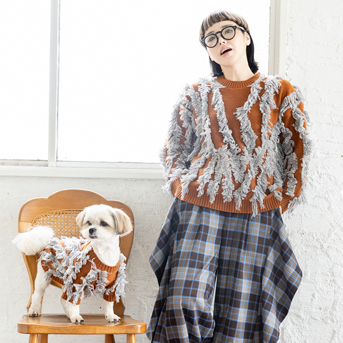 着用ブラウンメイン画像