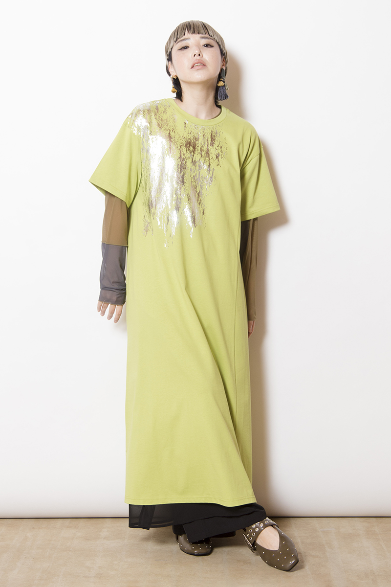 プリントワンピース