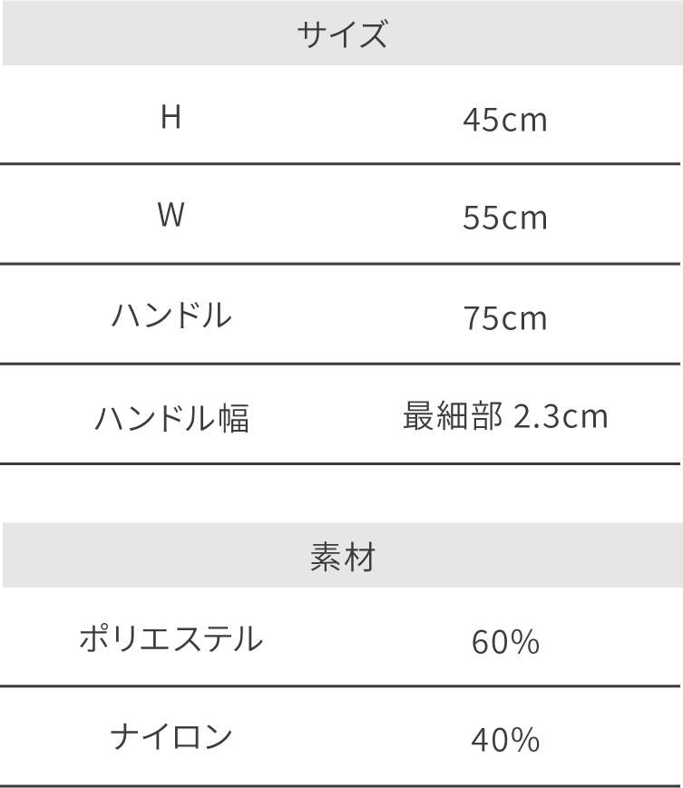 オリジナルバイカラーショップバッグサイズ・素材