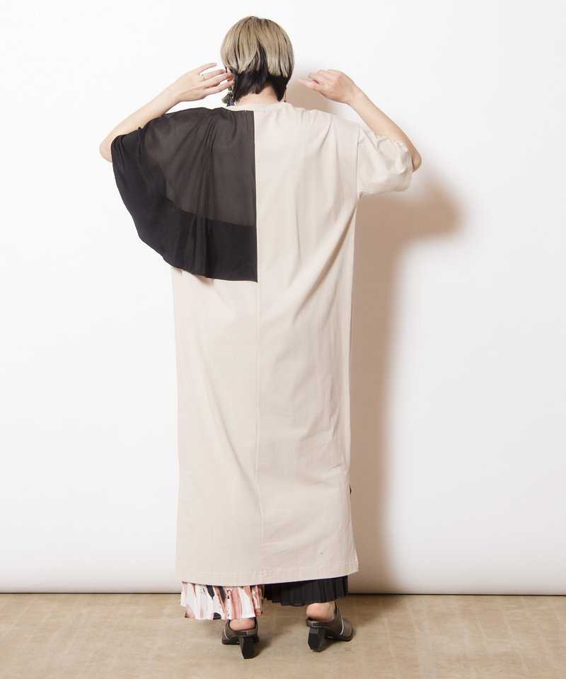 【THEAIRTOWN】SALTED ONEPIECE ワンピース アシンメトリーケープワンピース（7月11日入荷予定） | OSMOSIS loaf