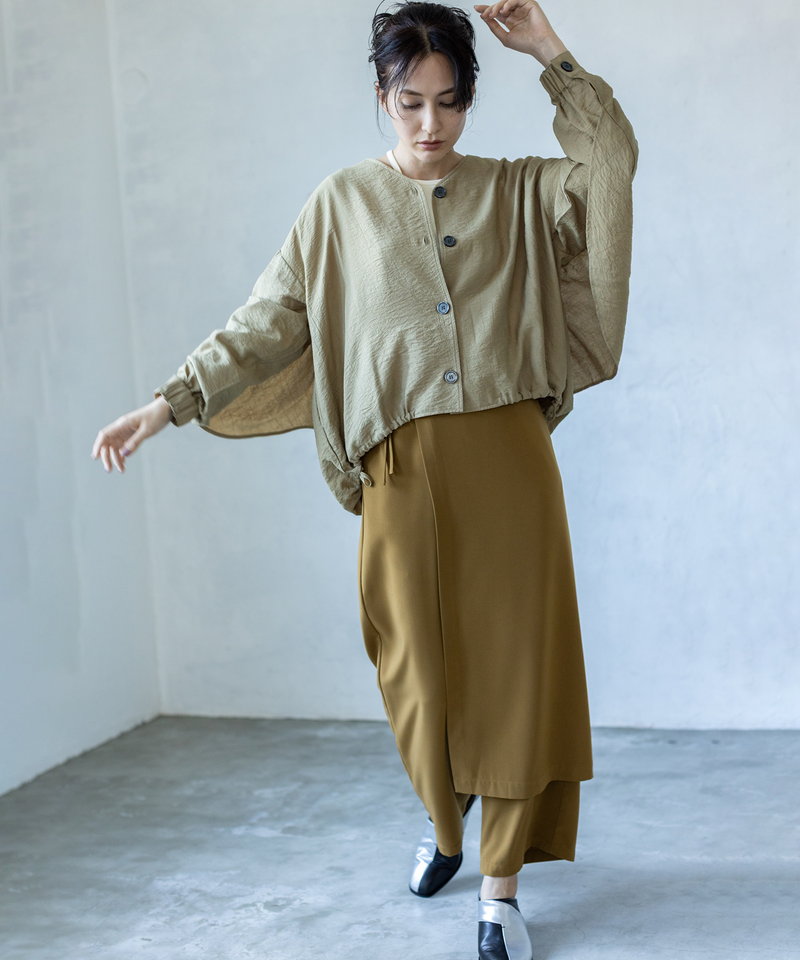 YOKO CHAN バックギャザーブラウス38 ベージュ imgrc0113812286.jpg