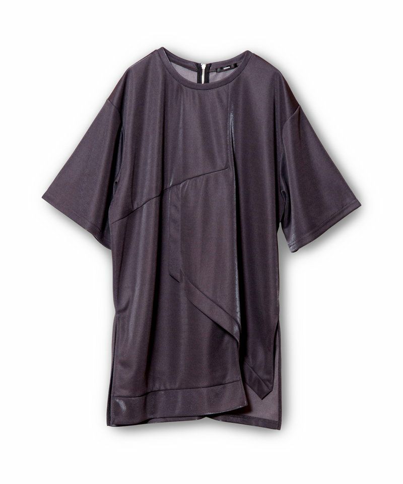 アシンメトリー ルーズ ロンT レースアップ 長袖 Tシャツ nr9712 楽天市場】アシンメトリーTシャツ レディース ロングTシャツ 不